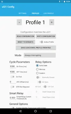 uGI1 Config android App screenshot 1